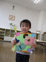 つぼみクラス　ひな祭り製作🌸